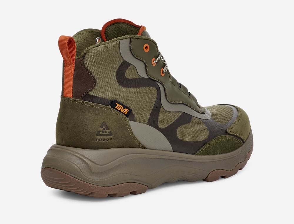 Botas Montaña Teva Geotrecca Mid Hombre Verde Oliva Oscuro | México-5736