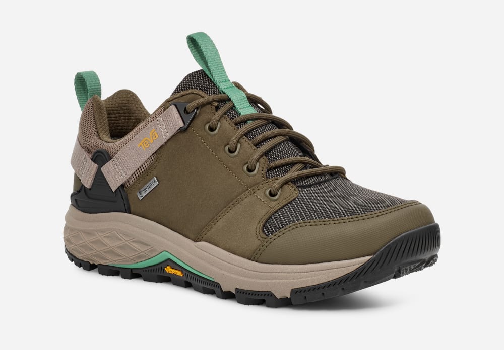 Botas Montaña Teva Grandview GTX Low Mujer Verde Oliva Marrom | México-7132