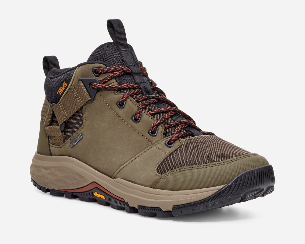 Botas Montaña Teva Grandview Gore-Tex Hombre Verde Oliva Oscuro | México-1356