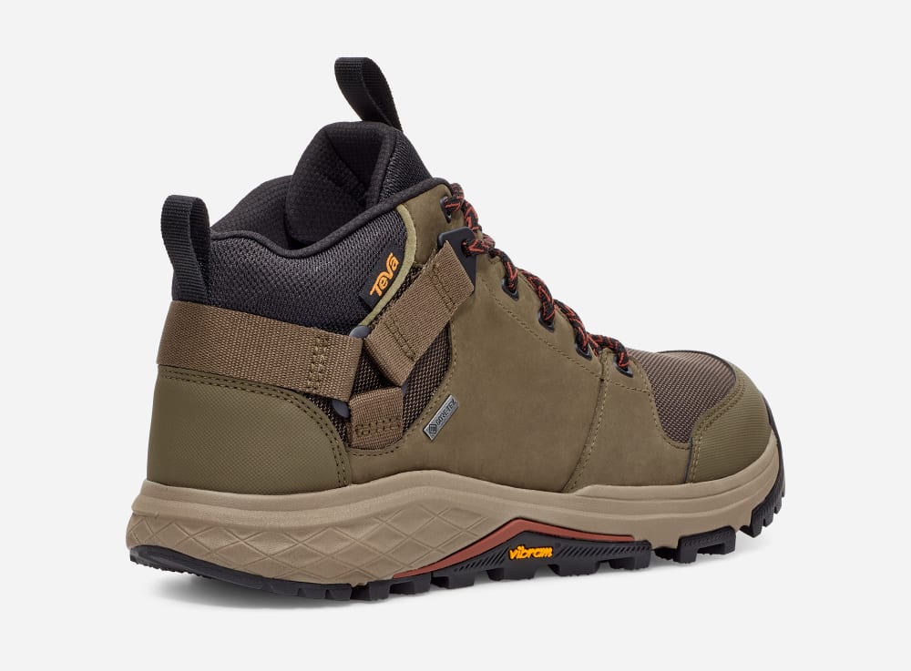 Botas Montaña Teva Grandview Gore-Tex Hombre Verde Oliva Oscuro | México-1356