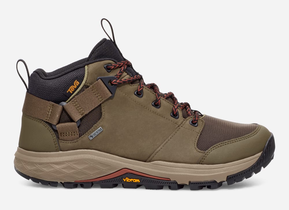 Botas Montaña Teva Grandview Gore-Tex Hombre Verde Oliva Oscuro | México-1356