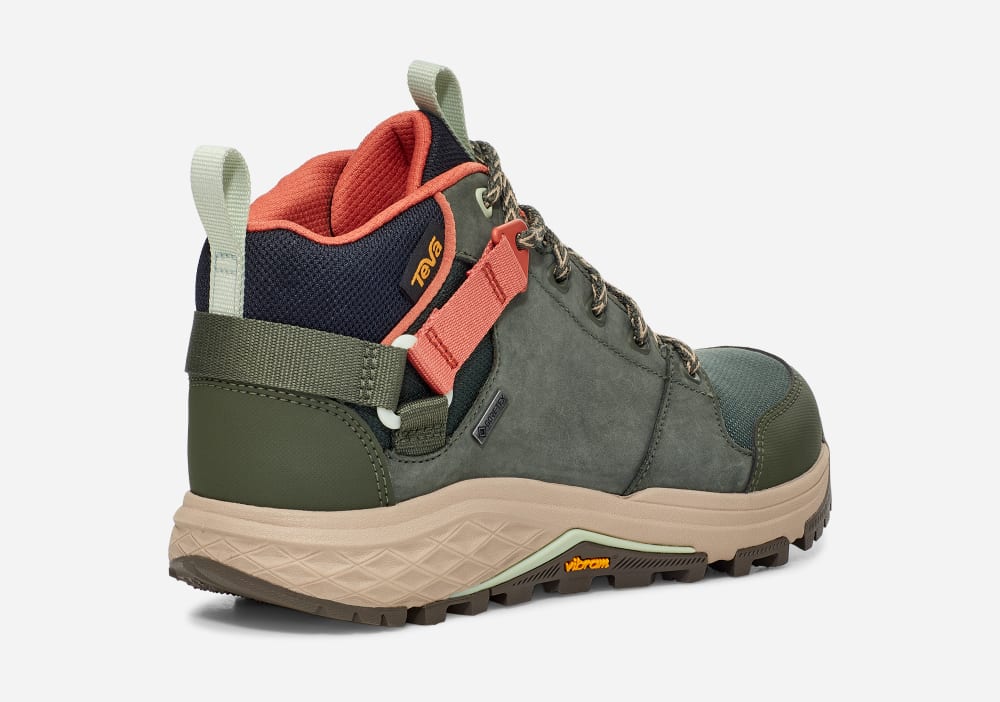 Botas Montaña Teva Grandview Gore-Tex Mujer Kaki | México-1738