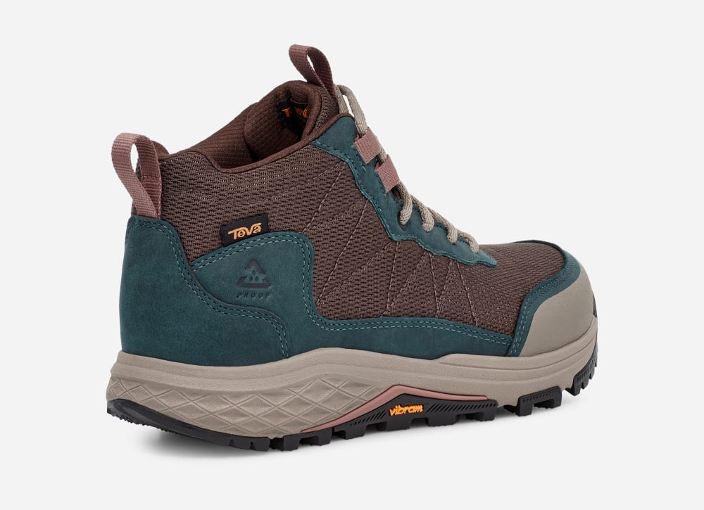 Botas Montaña Teva Ridgeview Mid Mujer Verdes Marrom | México-8437