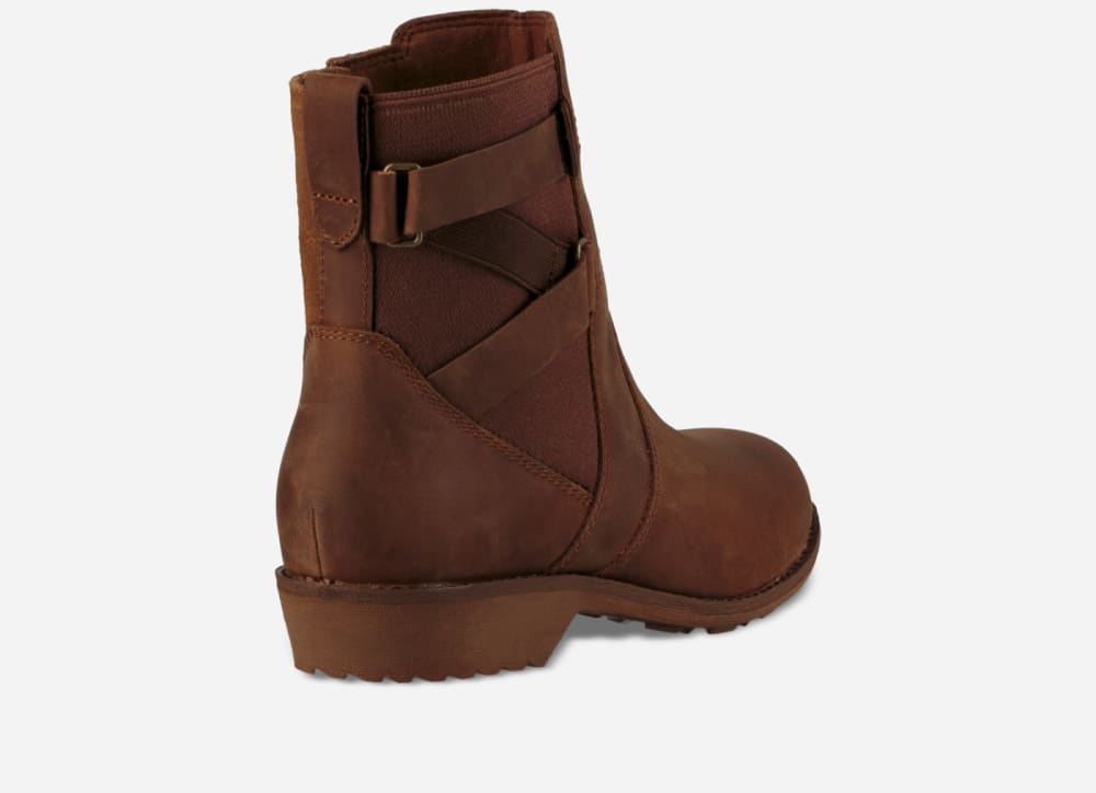 Botas Teva Ellery Ankle Waterproof Mujer Marrom | México-1365