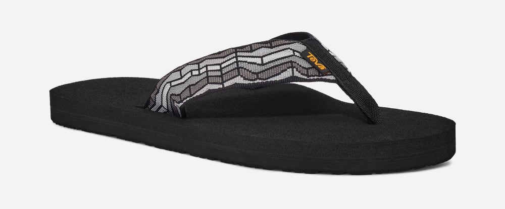 Chanclas Teva Mush II Hombre Negros Grises | México-1463