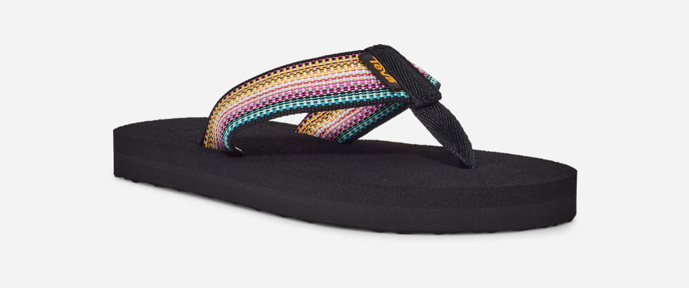 Chanclas Teva Mush II Niños Negros Multicolor | México-8693