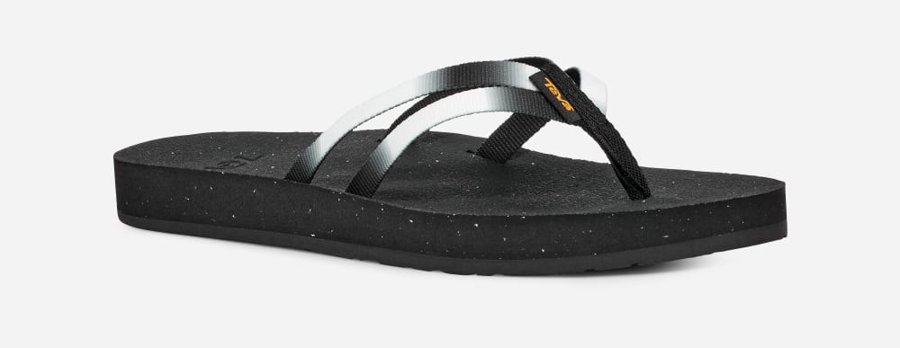 Chanclas Teva Reflip Strappy Gradiate Mujer Negros Blancos | México-5946