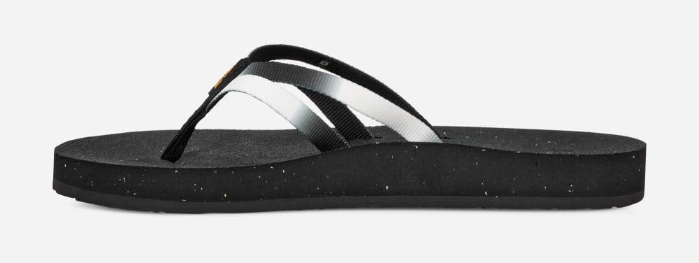 Chanclas Teva Reflip Strappy Gradiate Mujer Negros Blancos | México-5946