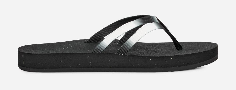 Chanclas Teva Reflip Strappy Gradiate Mujer Negros Blancos | México-5946