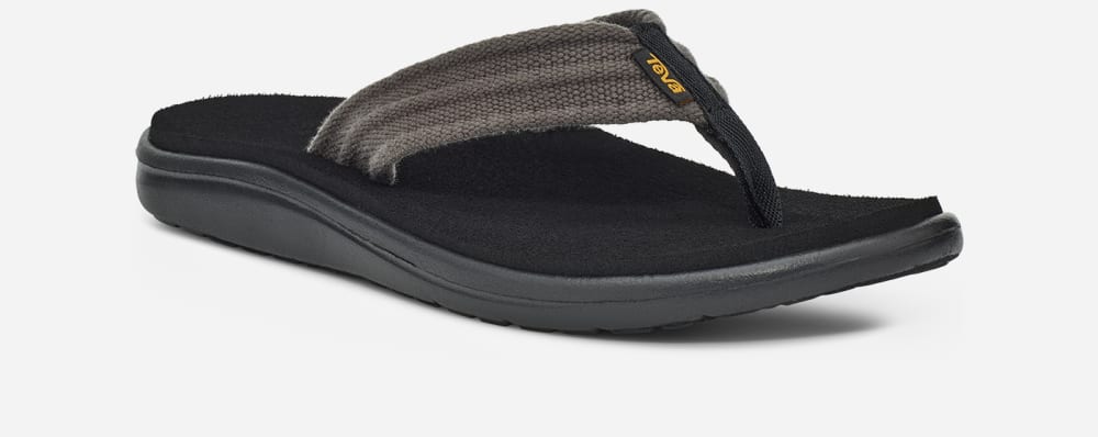 Chanclas Teva Voya Canvas Hombre Grises | México-2680