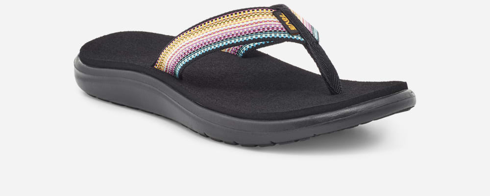 Chanclas Teva Voya Mujer Negros Multicolor | México-0123