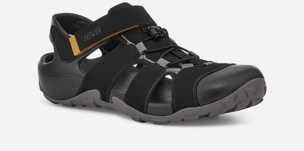 Sandalias Senderismo Teva Flintwood Hombre Negros | México-5209