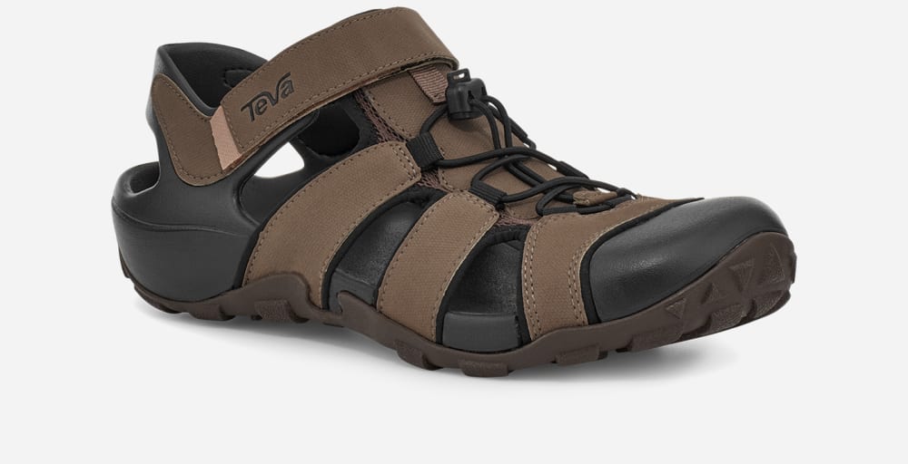 Sandalias Senderismo Teva Flintwood Hombre Cafes | México-9740