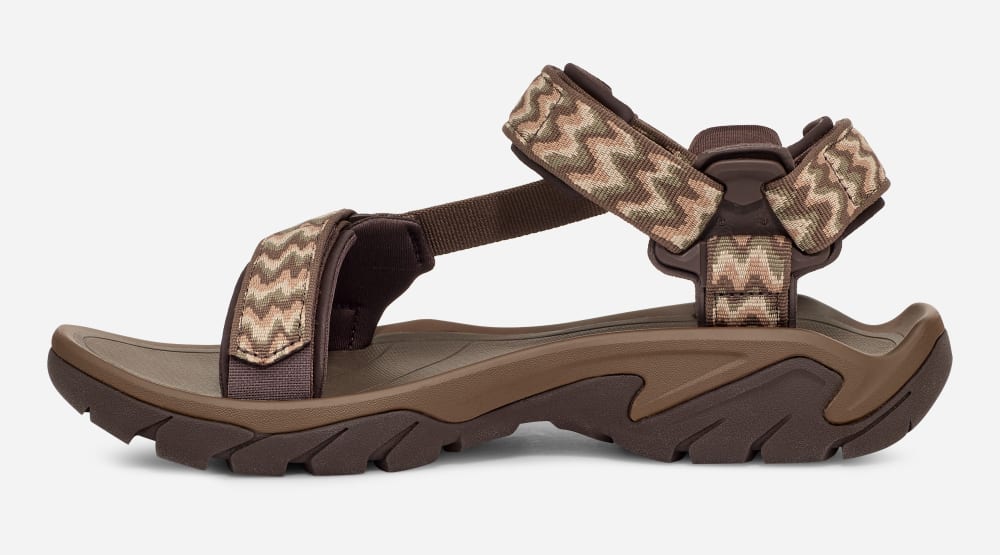 Sandalias Senderismo Teva Terra Fi 5 Universal Hombre Chocolate | México-4312