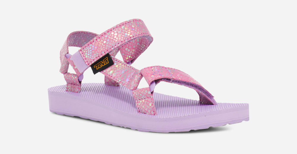 Sandalias Teva K Original Universal Sparklie Niños Morados | México-2376