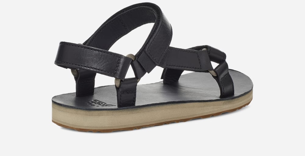 Sandalias Teva Original Universal Leather Mujer Negros | México-1264