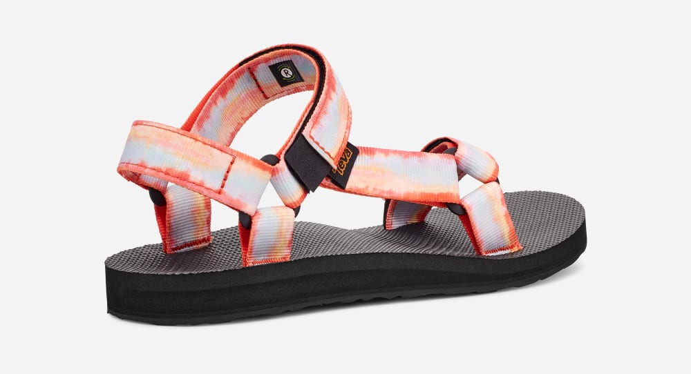 Sandalias Teva Original Universal Tie-Dye Mujer Rojos | México-8791