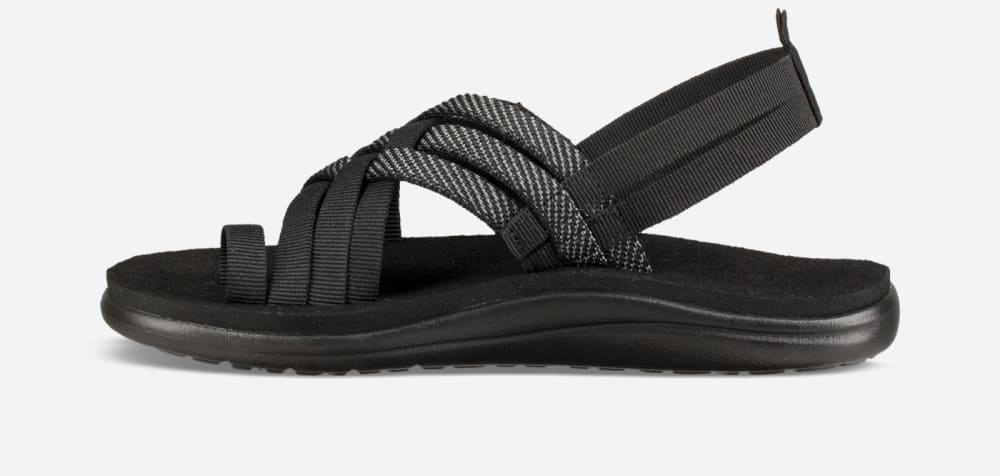 Sandalias Teva Voya Strappy Mujer Negros | México-6087