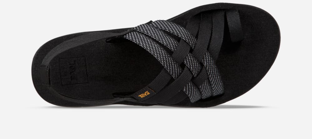 Sandalias Teva Voya Strappy Mujer Negros | México-6087