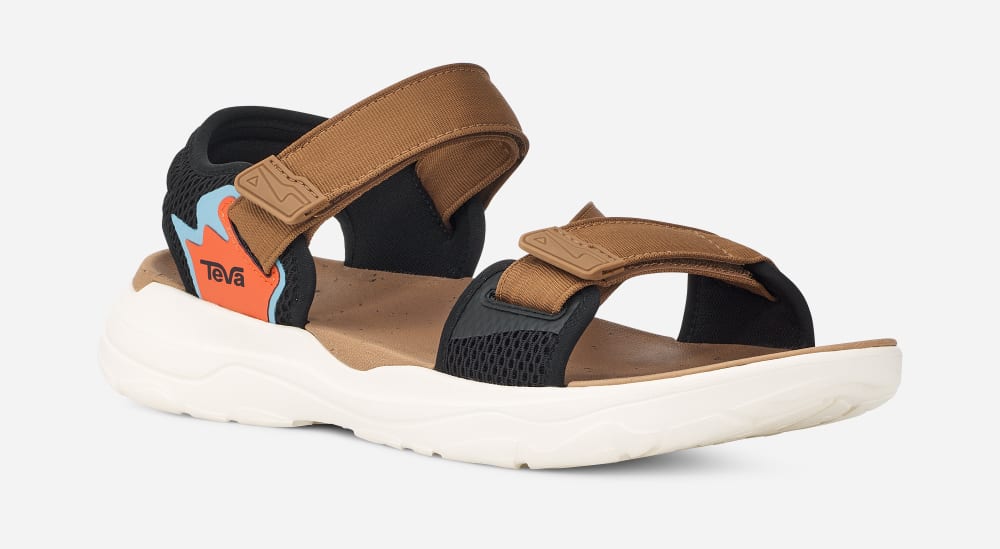 Sandalias Teva Zymic Hombre Naranjas Marrom Negros | México-7184