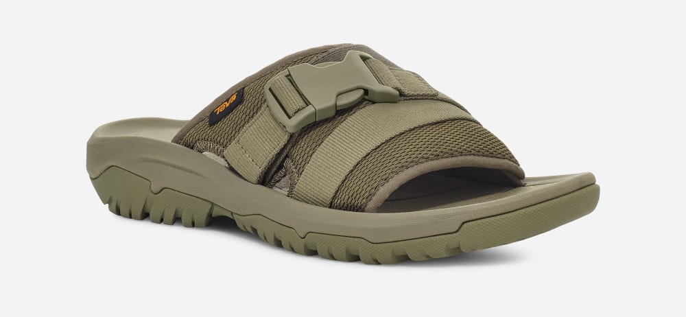 Sandalias de Diapositivas Teva Hurricane Verge Mujer Verde Oliva | México-6485