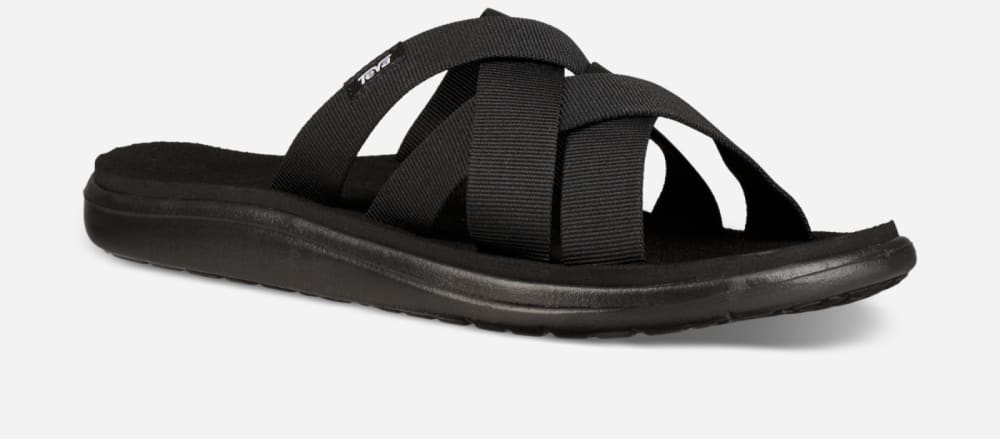 Sandalias de Diapositivas Teva Voya Mujer Negros | México-8941