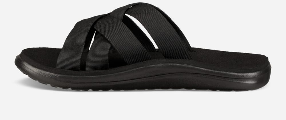 Sandalias de Diapositivas Teva Voya Mujer Negros | México-8941