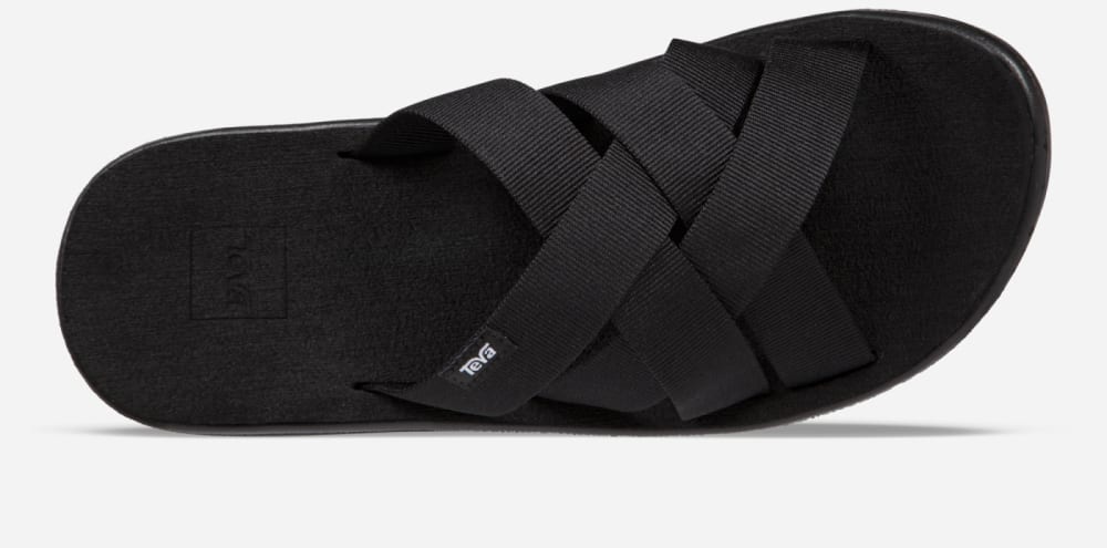 Sandalias de Diapositivas Teva Voya Mujer Negros | México-8941