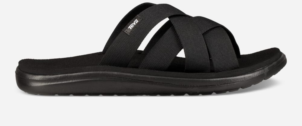 Sandalias de Diapositivas Teva Voya Mujer Negros | México-8941