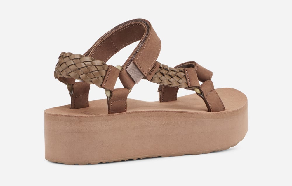 Sandalias de Plataforma Teva Flatform Universal Interweave Mujer Marrom | México-0596