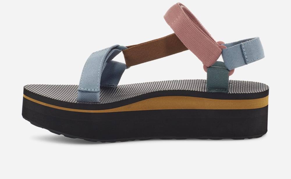 Sandalias de Plataforma Teva Flatform Universal Mujer Multicolor Claro | México-3049