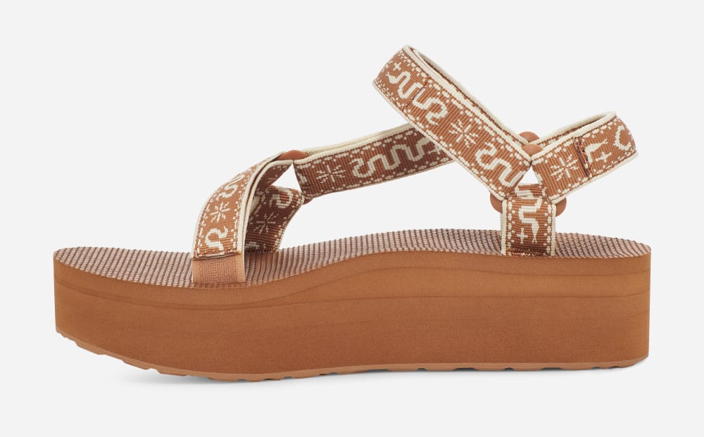 Sandalias de Plataforma Teva Flatform Universal Mujer Marrom | México-4978