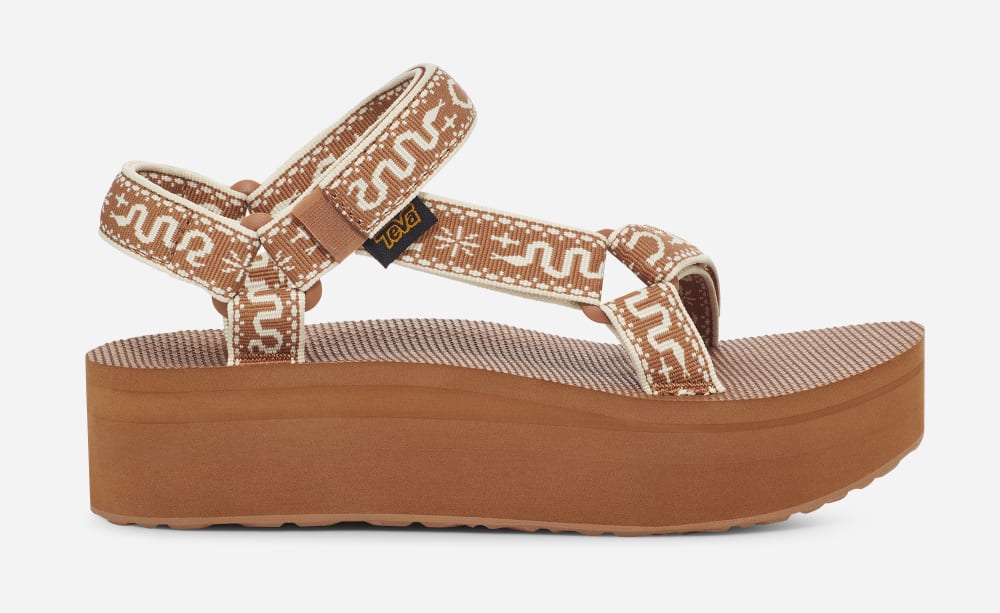 Sandalias de Plataforma Teva Flatform Universal Mujer Marrom | México-4978