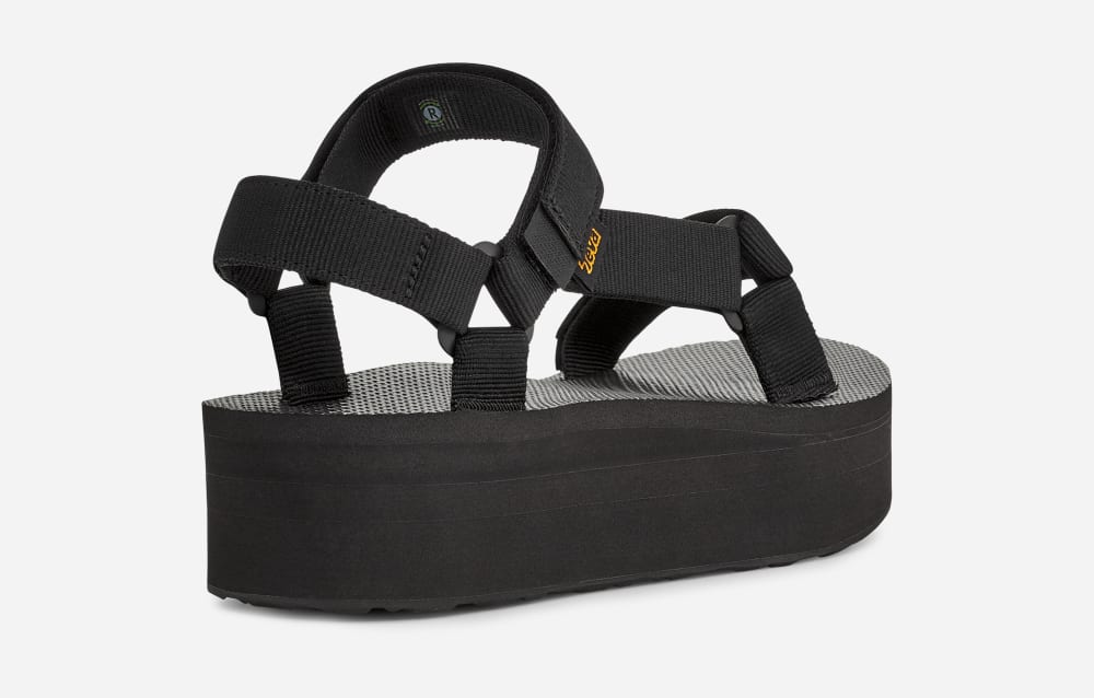 Sandalias de Plataforma Teva Flatform Universal Mujer Negros | México-6397