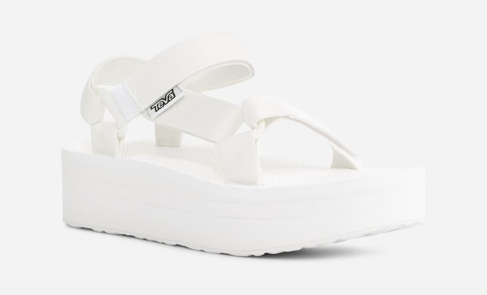 Sandalias de Plataforma Teva Flatform Universal Mujer Blancos Claro | México-8591