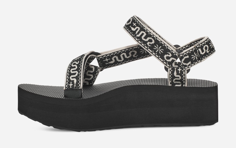 Sandalias de Plataforma Teva Flatform Universal Mujer Negros | México-9415