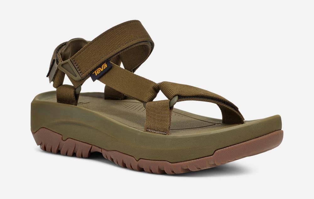 Sandalias de Plataforma Teva Hurricane Xlt2 Ampsole Mujer Verde Oliva Oscuro | México-5164