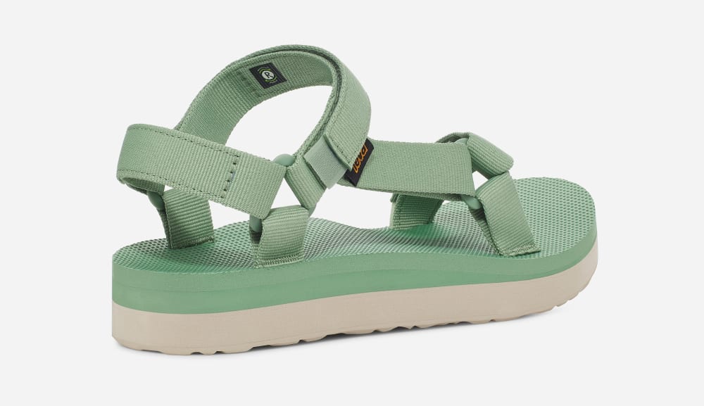 Sandalias de Plataforma Teva Midform Universal Mujer Verdes | México-0978