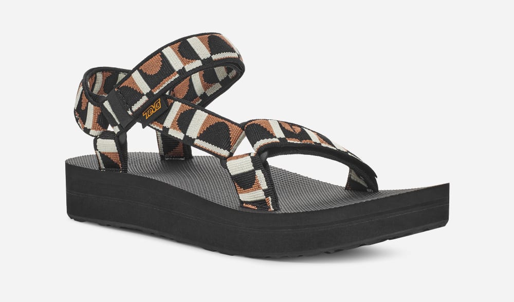 Sandalias de Plataforma Teva Midform Universal Mujer Negros | México-1036