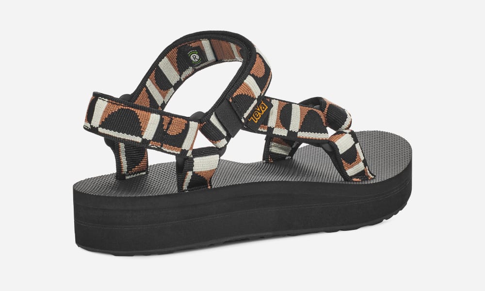 Sandalias de Plataforma Teva Midform Universal Mujer Negros | México-1036