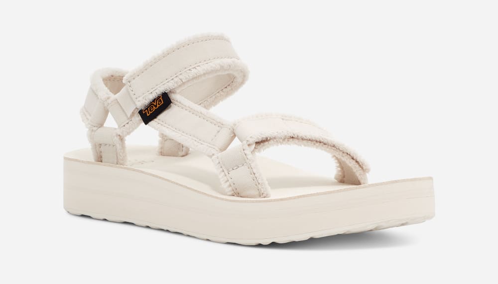 Sandalias de Plataforma Teva Midform Universal Canvas Mujer Blancos | México-1056