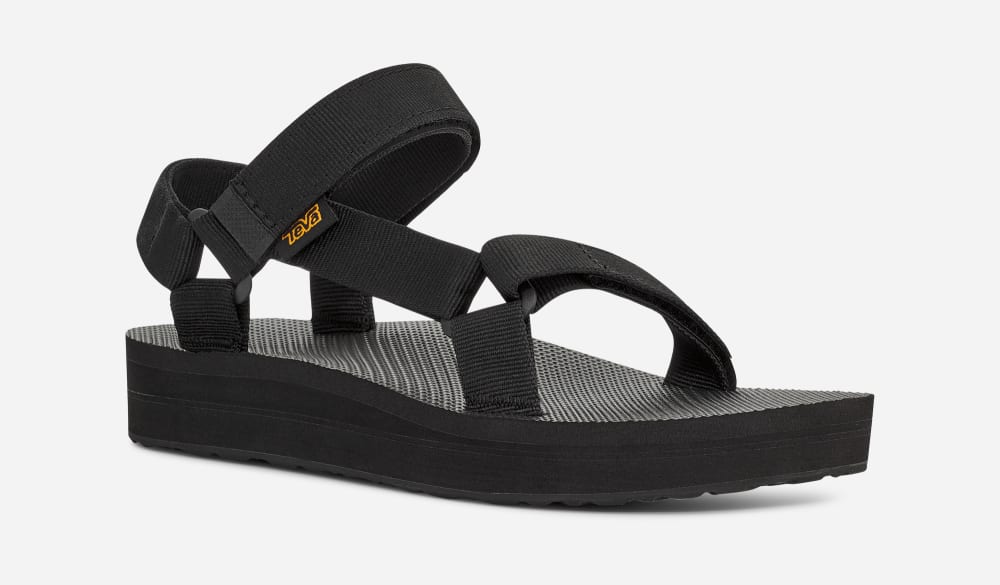 Sandalias de Plataforma Teva Midform Universal Hombre Negros | México-3198