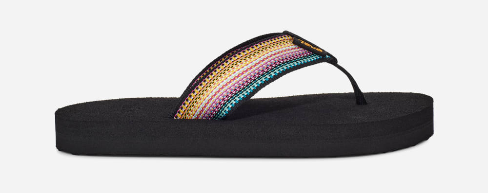 Chanclas Teva Mush II Niños Negros Multicolor | México-8693