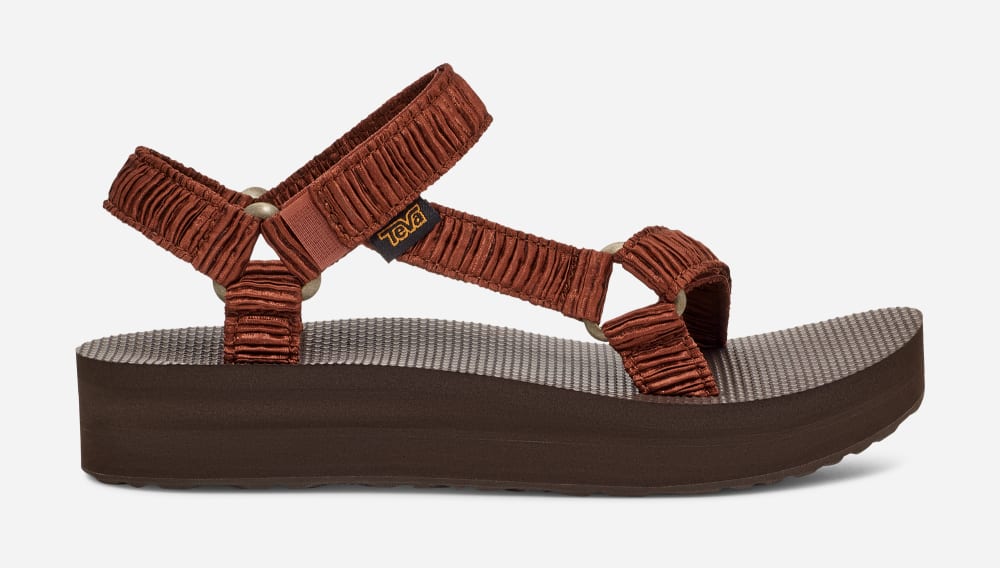 Sandalias Teva Midform Universal Satinya Mujer Chocolate | México-9567