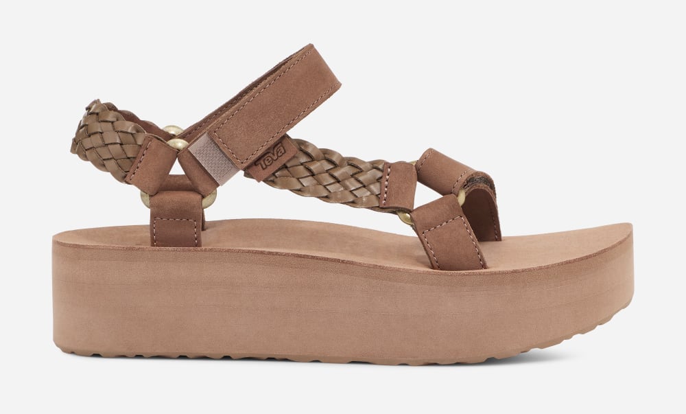 Sandalias de Plataforma Teva Flatform Universal Interweave Mujer Marrom | México-0596